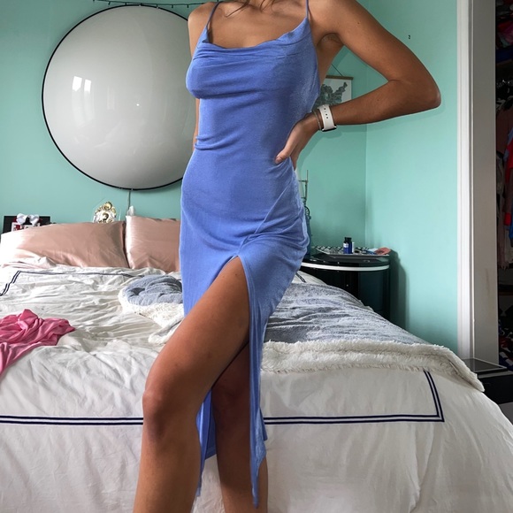 JAUS Carter Slip Dress - Periwinkle - Picture 4 of 6